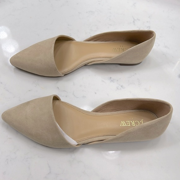 J. CREW Zoe D’orsay Flat FLOOR SAMPLE Size 7.5 fabric - Picture 3 of 10
